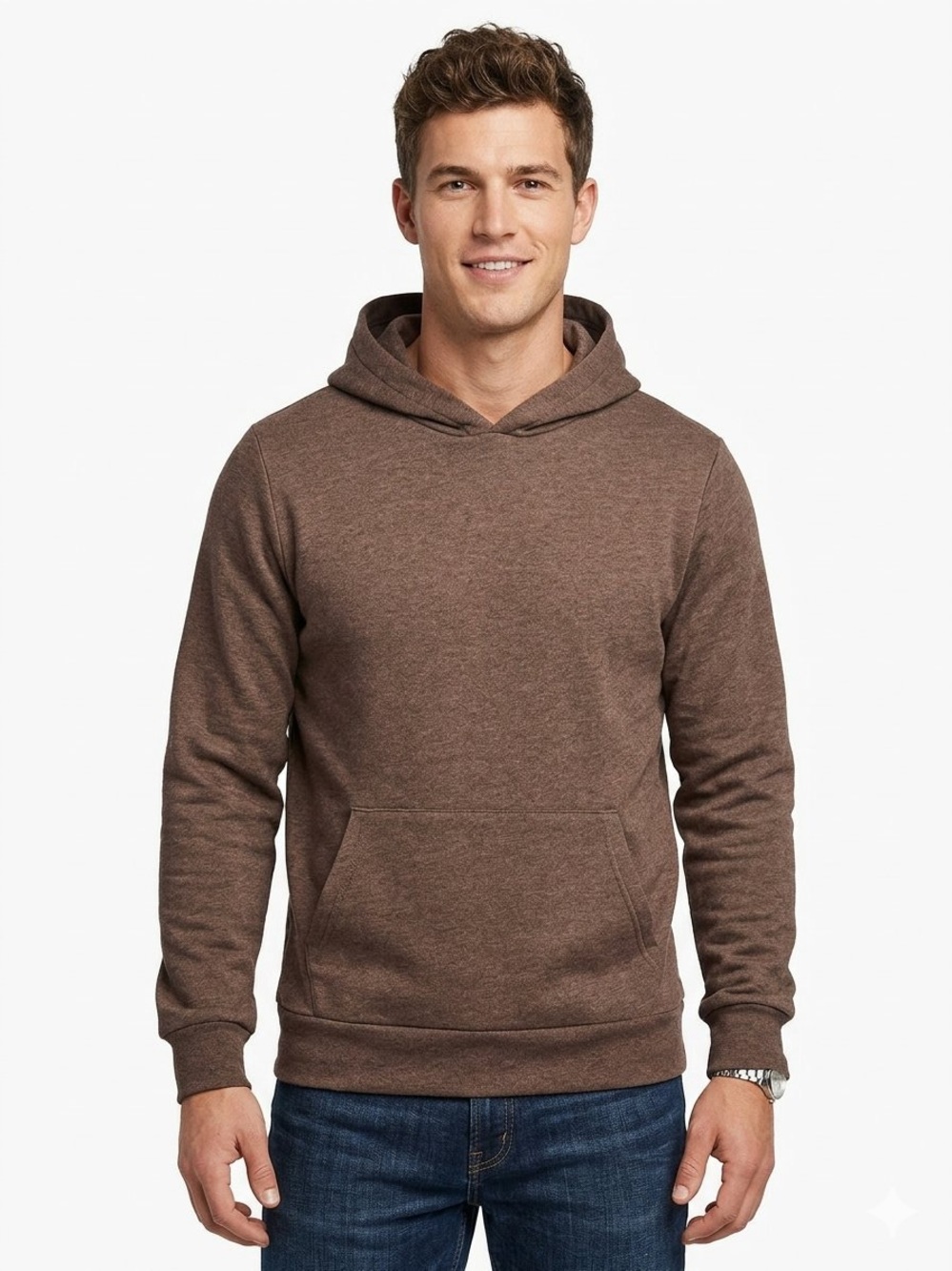 Goodfellow & Co Brown Hooded Pullover Sweatshirt